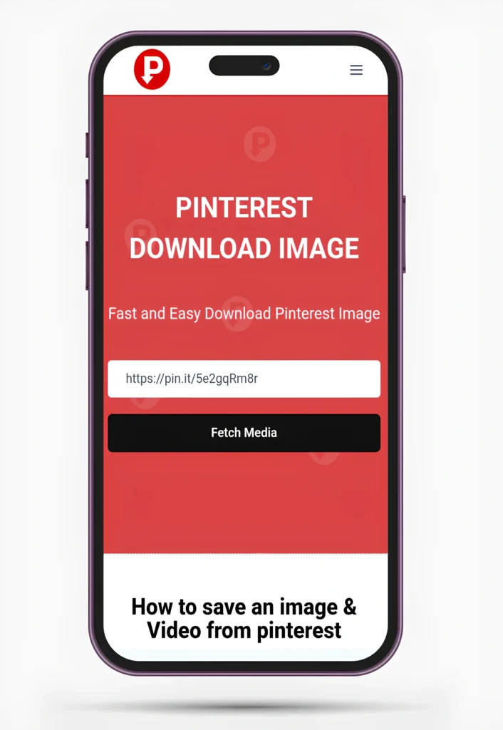 pinterest image downloader screenshoot 1